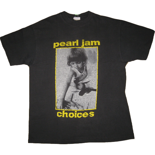 画像1: 【SOLD OUT!!】古着 PEARL JAM パールジャム choises Tシャツ 90年代 (1)