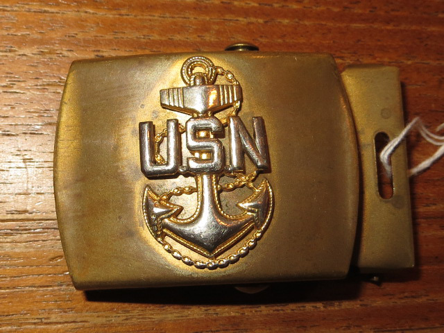 古着 USN アメリカ海軍 ベルト バックル 60's ヴィンテージ /131105