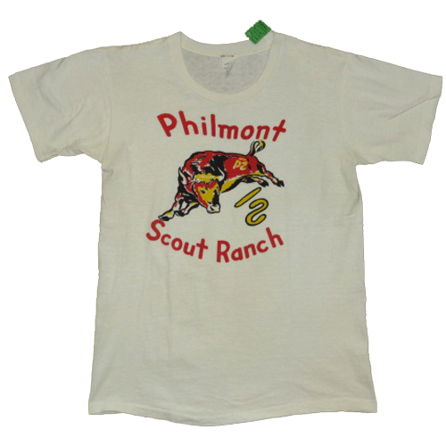 画像1: 【過去に販売した商品です/SOLD OUT】古着 BSA ボーイスカウト Philmont 染み込み Tシャツ 60's / 140619 (1)