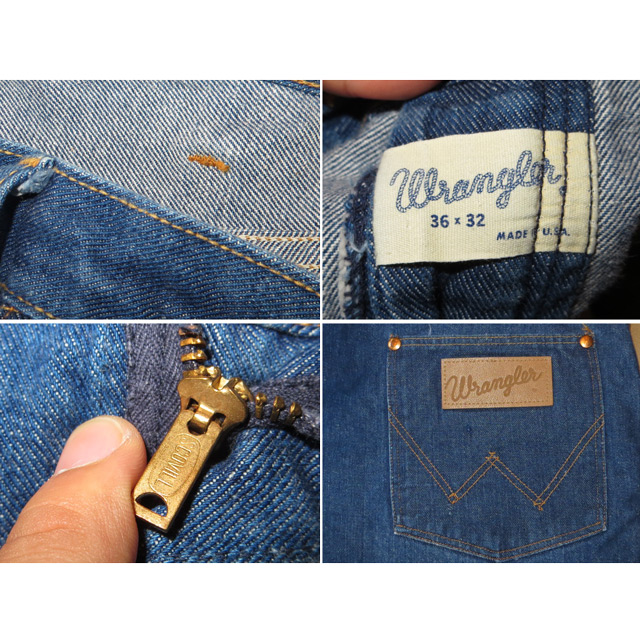 70年代 Wrangler ラングラー ビンテージ デニムパンツ スコービル www