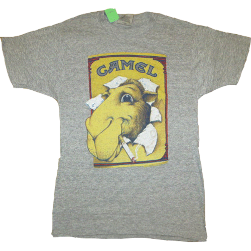 古着 CAMEL キャメル タバコ 企業 Tシャツ GRY 80's / 150313