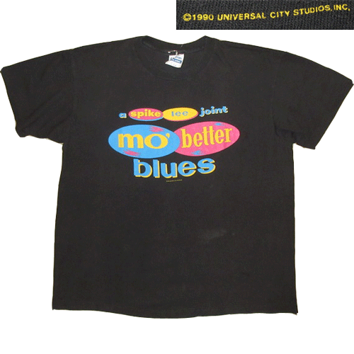 画像1: 【過去に販売した商品です/SOLD OUT】古着 1990 mo' better blues モ’ベターブルース SPIKE LEE スパイクリー 映画 Tシャツ 90's / 160526 (1)