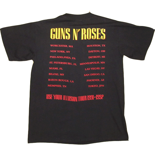 90s GUN 'N' ROSE ガンアンドローズ ツアー Tシャツ | www.causus.be