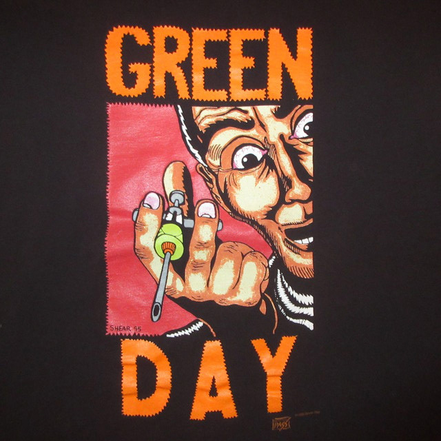 オンラインストア値下 古着 90s GREEN DAY Tシャツ/カットソー(半袖/袖なし)