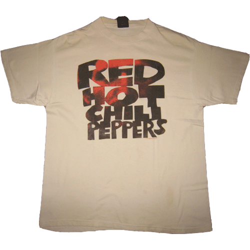 画像1: 【SOLD OUT】古着 RED HOT CHILI PEPPERS レッチリ ONE HOT MINITE ツアー Tシャツ 1995年 (1)