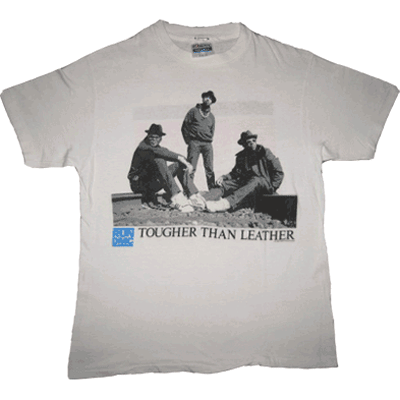 画像1: RUN DMC TOUGHER THAN LEATHER 1988年 Tシャツ (1)