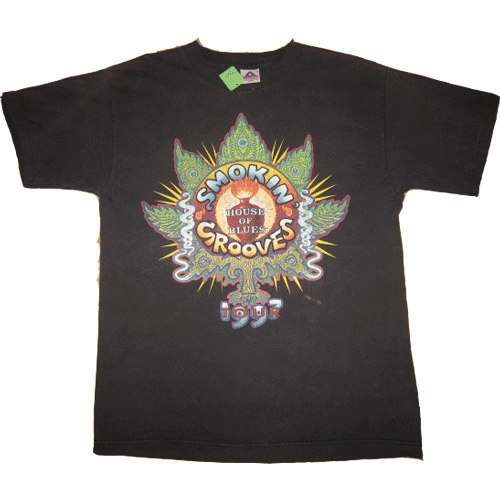 画像1: 【過去に販売した商品です】古着 SMOKIN' GROOVES イベント Tシャツ P-FUNK CYPRESS HILL ガンジャ HIP HOP 1997年 (1)