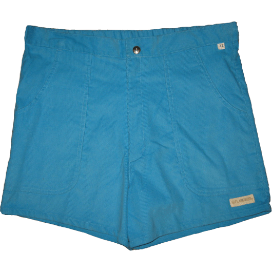 画像1: デッドストック STUBBIES コーデュロイ ビーチ ショートパンツ ブルー ジャマイカ製 90〜00年代 (1)