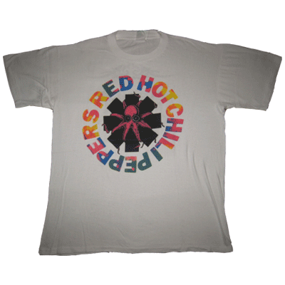 画像1: 【SOLD OUT】古着 RED HOT CHILI PEPPERS レッチリ Tシャツ POSITIVE MENTAL OCTOPUS 90年代 (1)