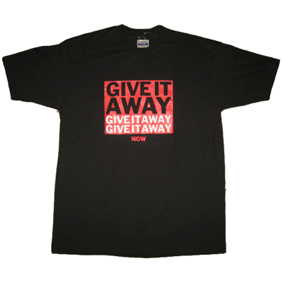 画像1: 【SOLD OUT】デッドストック RED HOT CHILI PEPPERS レッチリ Tシャツ GIVE IT AWAY 90年代 (1)