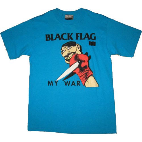 画像1: 【SOLD OUT】デッドストック BLACK FLAG ブラックフラッグ MY WAR Tシャツ 90年代 (1)