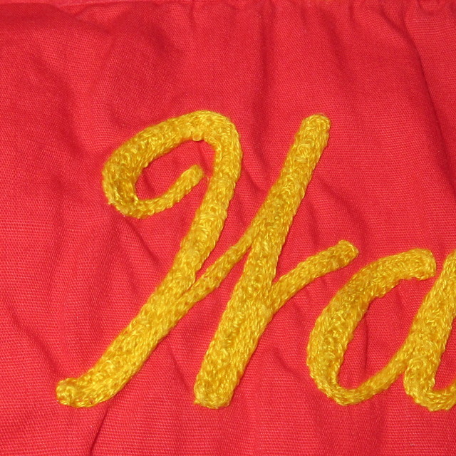 ボーリングシャツ ヴィンテージ 60's70's バックパネル 刺繍 黄色