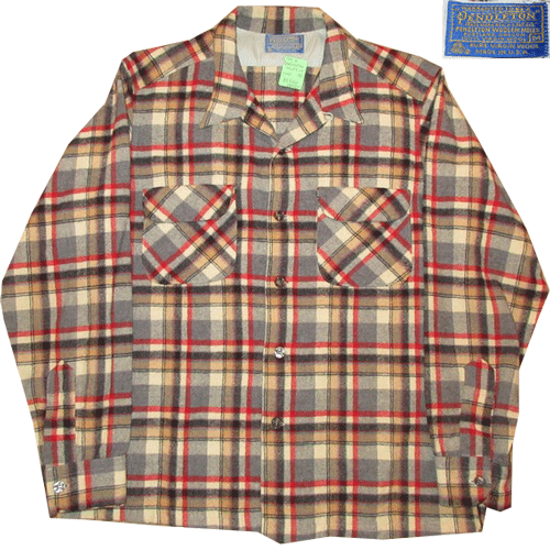 画像1: 古着 70's PENDLETON ペンドルトン ウール ボードシャツ MIX / 201009 (1)