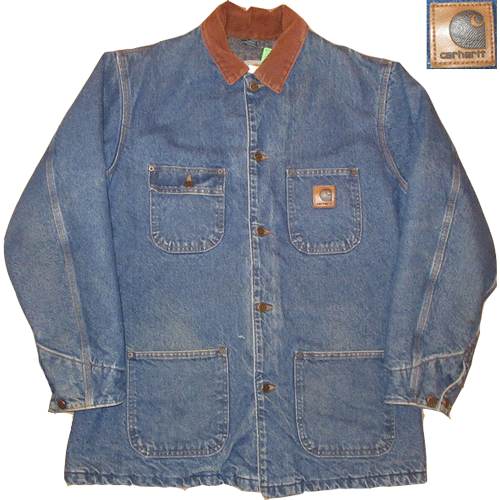 90s USA製 carhartt カーハート デニム カバーオール ジャケット