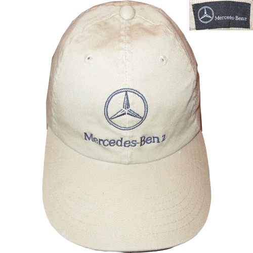 古着 00's Mercedes-Benz メルセデスベンツ オフィシャル キャップ 帽子 BEI / 200206