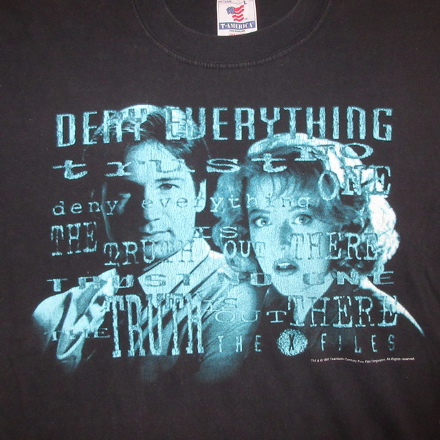 574【2XL】ヴィンテージ 90s 海外ドラマ Xファイル Tシャツ X-FILES