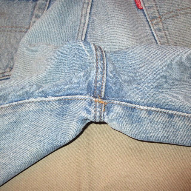 リーバイス Levi's 501 クラッシュ usa製 アメリカ製 カットオフ - デニム