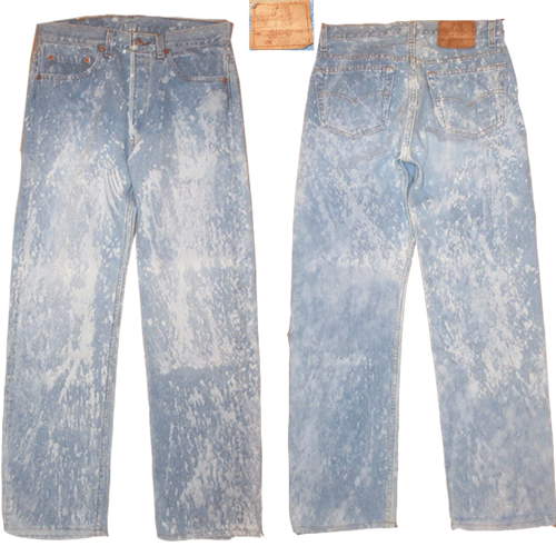 USED 90's Levi's 501 リーバイス ブリーチリメイク デニム ジーンズ USA製 BLUE / 200715