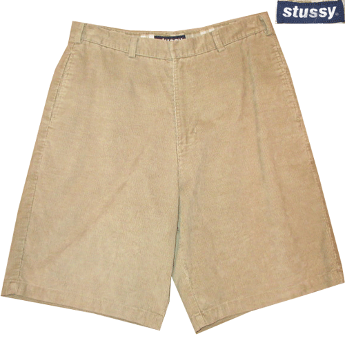 古着 90's STUSSY ステューシー made in USA コーデュロイショーツ BEI / 200709