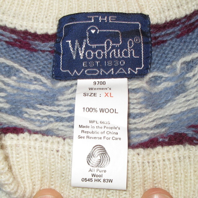 古着 wool rich ヴィンテージ セーター ニット ノルディック ボーダー