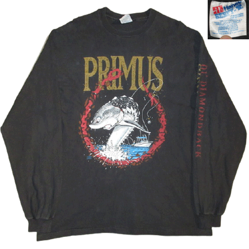 画像1: 【過去に販売した商品/在庫なし/SOLD OUT】古着 PRIMUS OL'DIAMOND STURGEON 1993 長袖 Tシャツ 90's / 221004 (1)