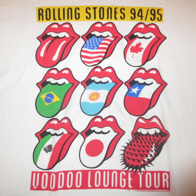 ローリングストーンズ 94/95 Voodoo Lounge Tour Tシャツ