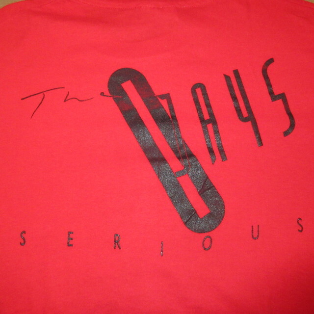 画像1: USED 80's THE O'JAYS オージェイズ SERIOUS Tシャツ RED / 220804 (1)