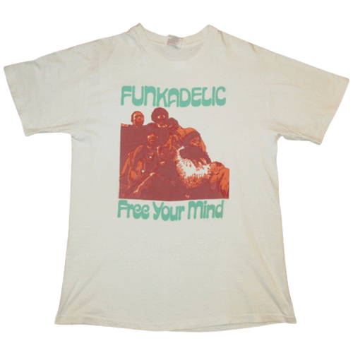 画像1: 【過去に販売した商品/在庫なし/SOLD OUT】古着 FUNKADELIC free your mind... Tシャツ 90's / 221004 (1)