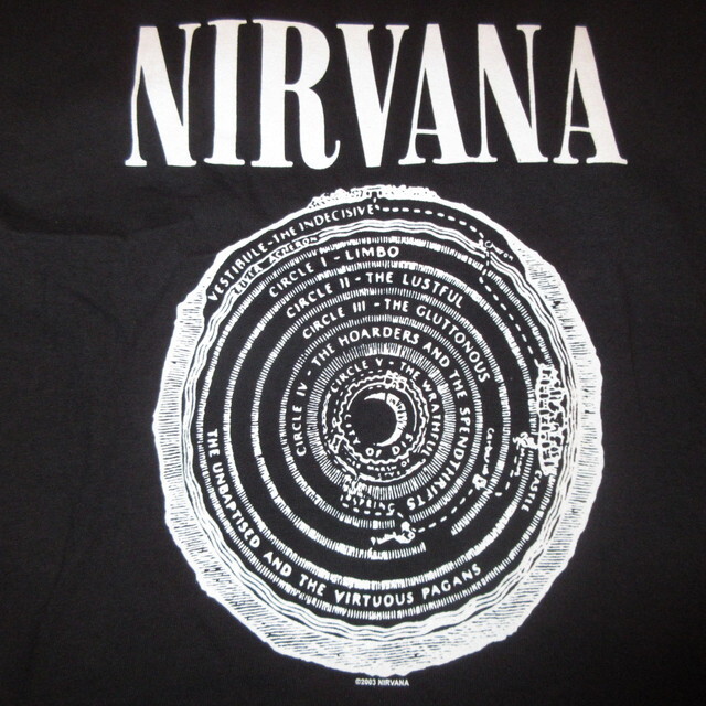 着丈70㎝Nirvana  Tシャツ 00'S ヴィンテージ　コピーライトあり