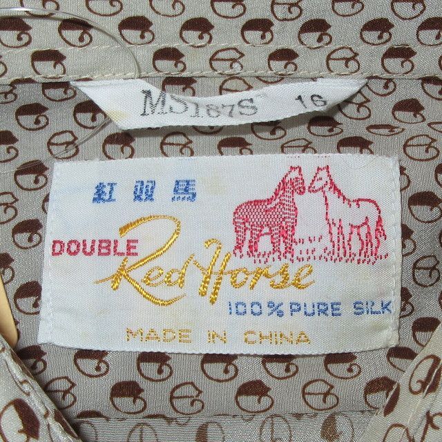レア！1970s〜 Red Horse シルクシャツ  ヴィンテージ